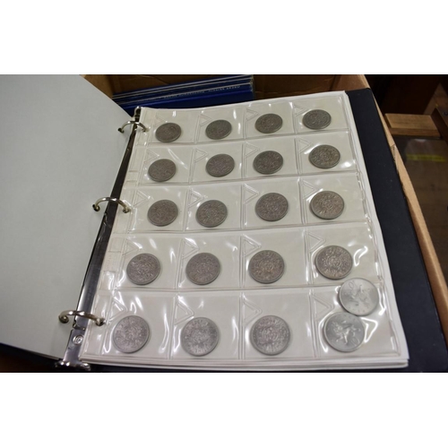 173 - Coins: two albums of UK coinage, George V to Elizabeth II; together with various other UK coinage.... 