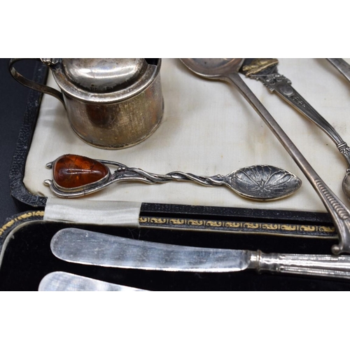 67 - A mixed group of silver and metal items, to include a 'Canadian Revolver Association' prize spo... 