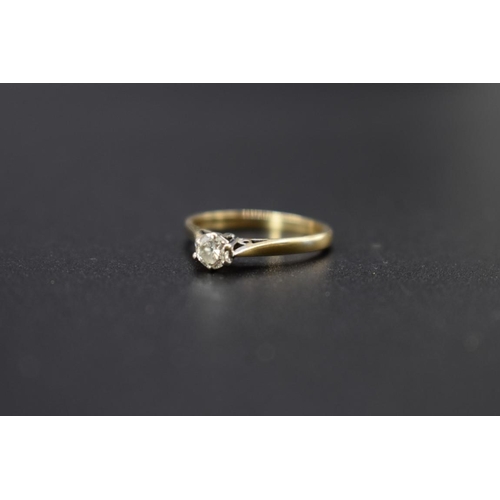 69 - A diamond solitaire ring, of approximately 0.25ct, size L1/2.