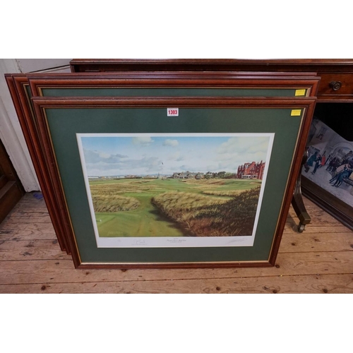 1094 - Graham W Baxter, a set of four coloured prints of golf courses, largest I.44 x 60cm. (4) Collection ... 