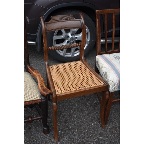 1074 - Four various chairs. Collection of this lot is strictly by appointment on Saturday 26th June between... 