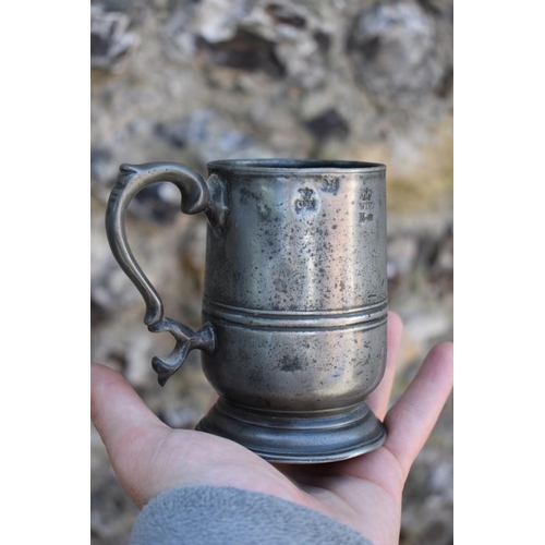 1084 - A mixed lot, to include: a pewter tankard; bedwarmers, etc.  Collection of this lot is strictly by a... 