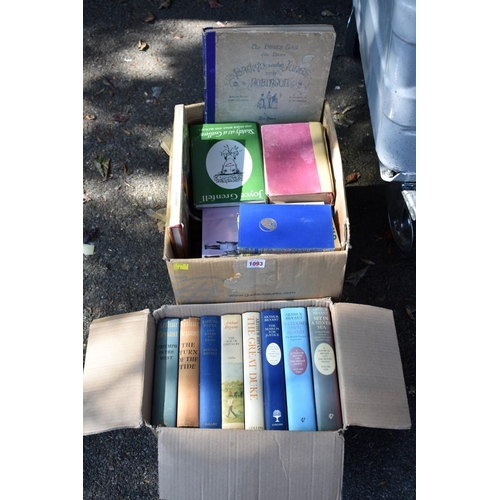 1093 - Two crates of books to include; Arthur Bryant volumes and assorted other works. Collection of this l... 