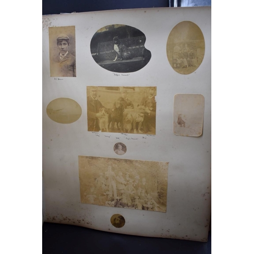 105 - COUNTRY HOUSE ALBUM: large late Victorian album of approx 180 photographs, largely albumen prints of... 