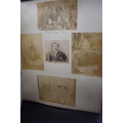 105 - COUNTRY HOUSE ALBUM: large late Victorian album of approx 180 photographs, largely albumen prints of... 