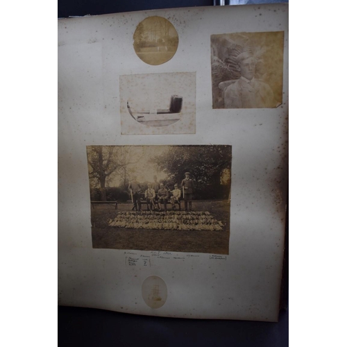 105 - COUNTRY HOUSE ALBUM: large late Victorian album of approx 180 photographs, largely albumen prints of... 