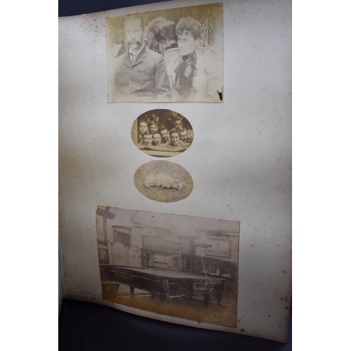 105 - COUNTRY HOUSE ALBUM: large late Victorian album of approx 180 photographs, largely albumen prints of... 