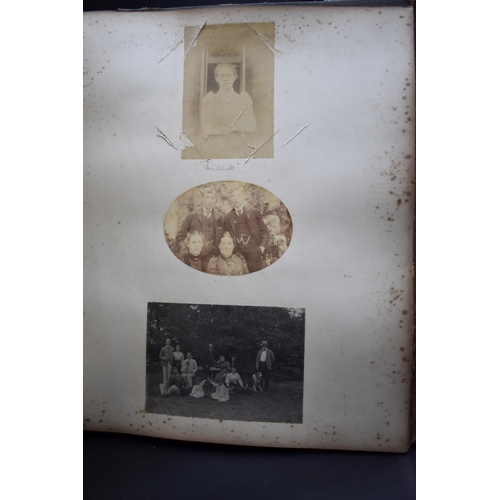 105 - COUNTRY HOUSE ALBUM: large late Victorian album of approx 180 photographs, largely albumen prints of... 