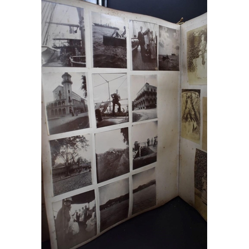 105 - COUNTRY HOUSE ALBUM: large late Victorian album of approx 180 photographs, largely albumen prints of... 