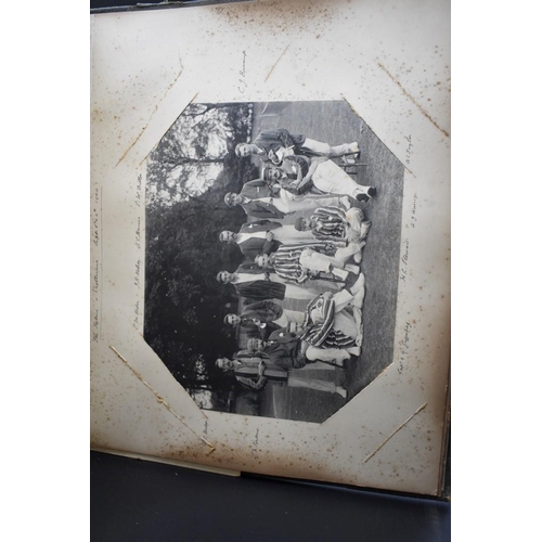 105 - COUNTRY HOUSE ALBUM: large late Victorian album of approx 180 photographs, largely albumen prints of... 