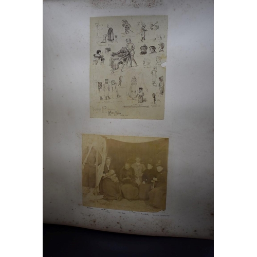 105 - COUNTRY HOUSE ALBUM: large late Victorian album of approx 180 photographs, largely albumen prints of... 