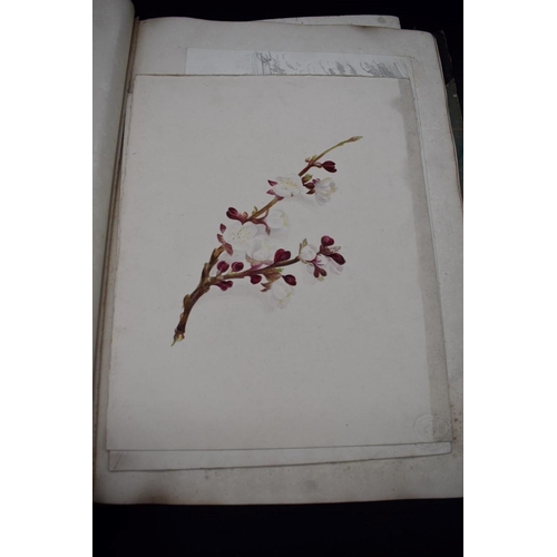 106 - SCRAP ALBUM: BRIGHT FAMILY: 19th century scrap album, front flyleaf inscribed 'The Sketchbook of my ... 