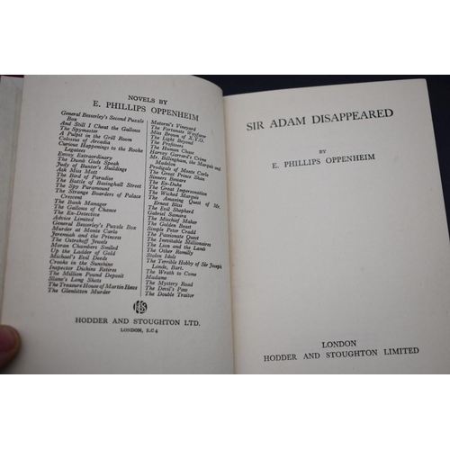 131 - OPPENHEIM (E Phillips): 'Sir Adam Disappeared', London, Hodder & Stoughton, 1939: First Edi... 