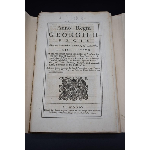 2 - YORKSHIRE: 'An Act to Repair the Road leading from Tadcaster Bridge within the County of the City of... 