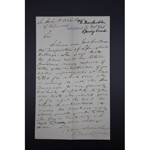 31 - WHISKY: group of 13 handwritten notes relating to distillery at Springbank, printed headings fo... 