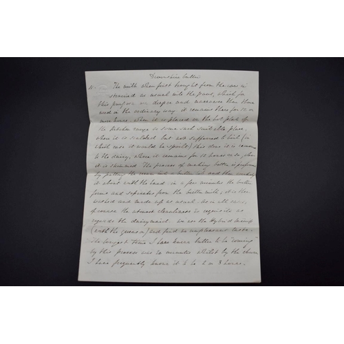 35 - MANUSCRIPT COOKERY RECEIPTS: collection of approx 23 manuscript receipts, mid 19thc, each individual... 