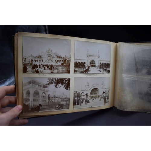 453 - EXPOSITION UNIVERSELLE: 19th century album containing approx 180 albumen print photographs, some ear... 