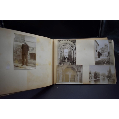 453 - EXPOSITION UNIVERSELLE: 19th century album containing approx 180 albumen print photographs, some ear... 