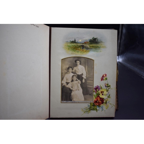 455 - CARTE DE VISITE ALBUMS: a pair of Victorian carte de visite albums, partially filled, numerous cdv t... 