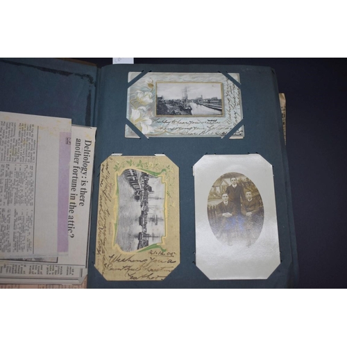 457 - POSTCARDS & CDV: vintage postcard album, largely foreign and domestic topographical views o... 