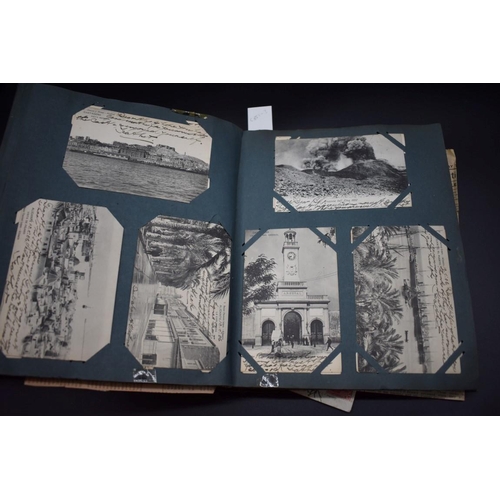 457 - POSTCARDS & CDV: vintage postcard album, largely foreign and domestic topographical views o... 