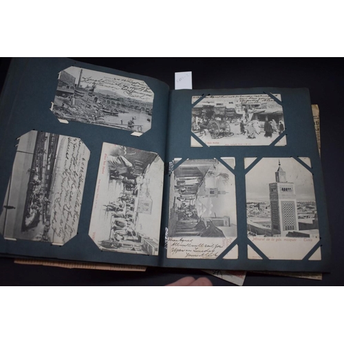 457 - POSTCARDS & CDV: vintage postcard album, largely foreign and domestic topographical views o... 