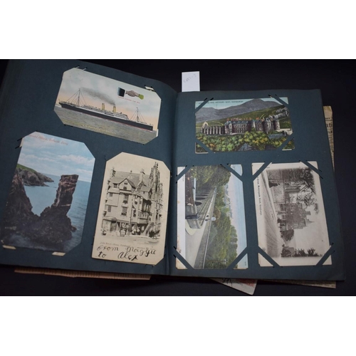 457 - POSTCARDS & CDV: vintage postcard album, largely foreign and domestic topographical views o... 