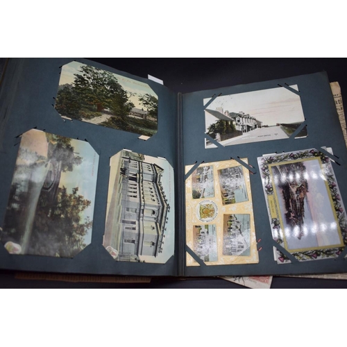 457 - POSTCARDS & CDV: vintage postcard album, largely foreign and domestic topographical views o... 