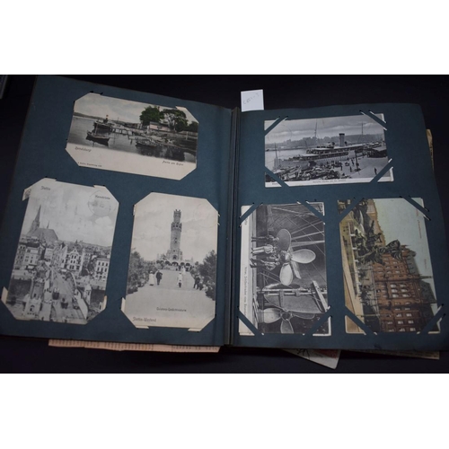 457 - POSTCARDS & CDV: vintage postcard album, largely foreign and domestic topographical views o... 