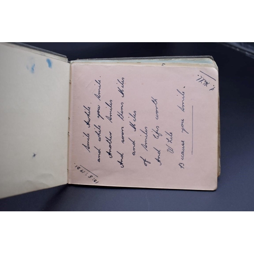 75 - CRICKET AUTOGRAPHS: small autograph album circa 1930, 2 pages containing autographs of England(... 