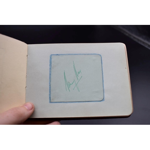 75 - CRICKET AUTOGRAPHS: small autograph album circa 1930, 2 pages containing autographs of England(... 