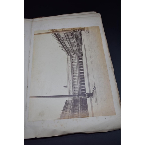 76 - PHOTOGRAPH ALBUM: ITALY: 19thc album of Venice and Ricordo della Certosa di Pavia, approx 20+ albume... 