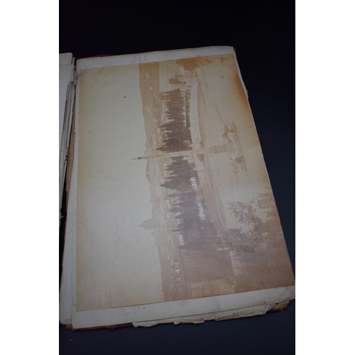 76 - PHOTOGRAPH ALBUM: ITALY: 19thc album of Venice and Ricordo della Certosa di Pavia, approx 20+ albume... 