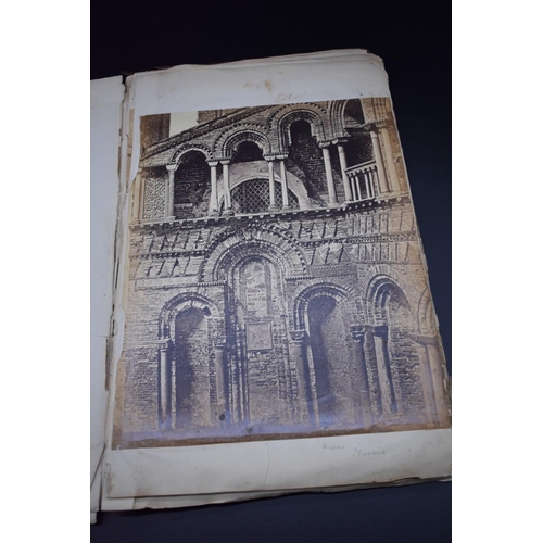 76 - PHOTOGRAPH ALBUM: ITALY: 19thc album of Venice and Ricordo della Certosa di Pavia, approx 20+ albume... 