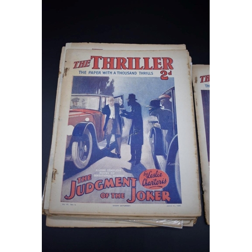 83 - THE THRILLER LIBRARY: 'The Thriller...the paper with a thousand thrills': collection of 19 vari... 