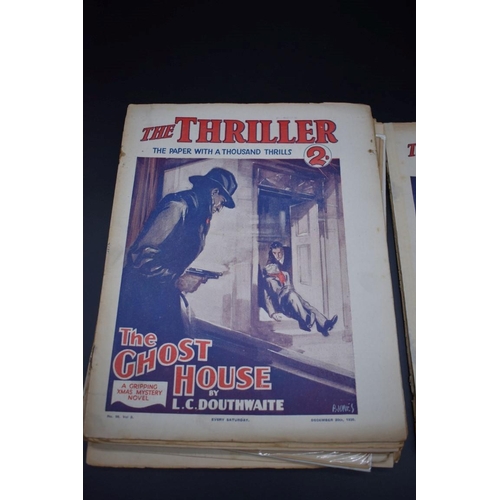 83 - THE THRILLER LIBRARY: 'The Thriller...the paper with a thousand thrills': collection of 19 vari... 