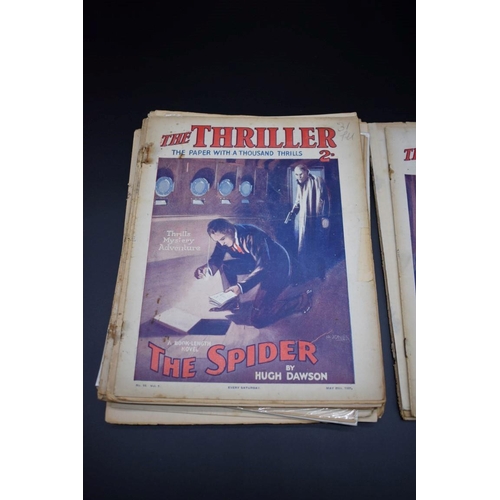 83 - THE THRILLER LIBRARY: 'The Thriller...the paper with a thousand thrills': collection of 19 vari... 