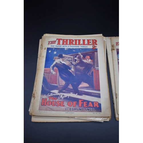 83 - THE THRILLER LIBRARY: 'The Thriller...the paper with a thousand thrills': collection of 19 vari... 