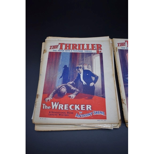 83 - THE THRILLER LIBRARY: 'The Thriller...the paper with a thousand thrills': collection of 19 vari... 