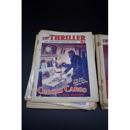 83 - THE THRILLER LIBRARY: 'The Thriller...the paper with a thousand thrills': collection of 19 vari... 