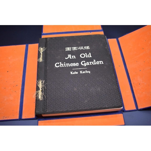 88 - KERBY (Kate): 'An Old Chinese Garden': a three-fold masterpiece of poetry, calligraphy and painting ... 