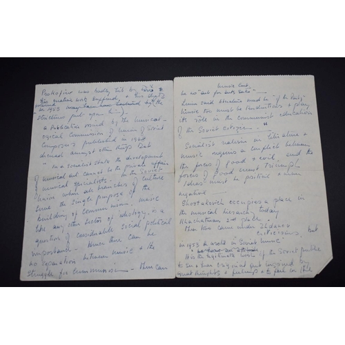 91 - TRIP TO RUSSIA: Josephine Patricia Campbell, June 1955: typescript account of the journey, manuscrip... 