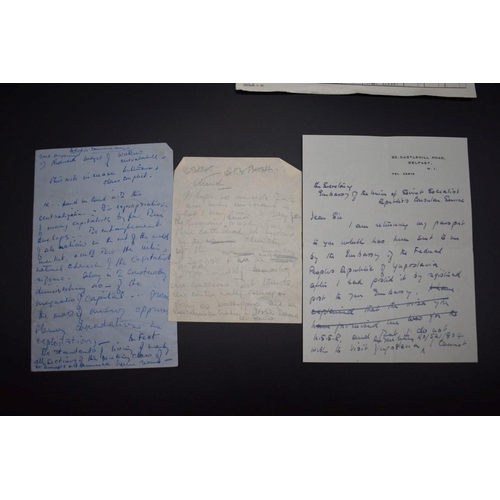 91 - TRIP TO RUSSIA: Josephine Patricia Campbell, June 1955: typescript account of the journey, manuscrip... 