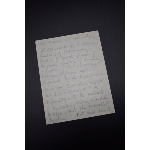 91 - TRIP TO RUSSIA: Josephine Patricia Campbell, June 1955: typescript account of the journey, manuscrip... 