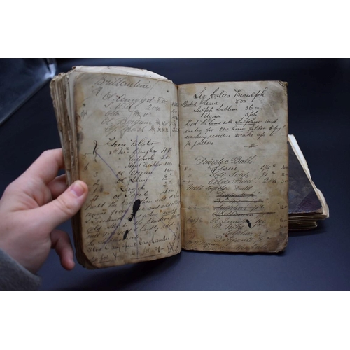 98 - MANUSCRIPT COOKERY BOOK: 19c handwritten book of cookery receipts, approx 120+pp with other rec... 