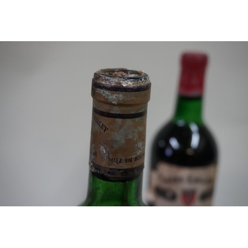 541 - A bottle of Chateau Trimoulet, 196?, (vts); together with a bottle of Chateau Batailley, 1970, (ms/d... 