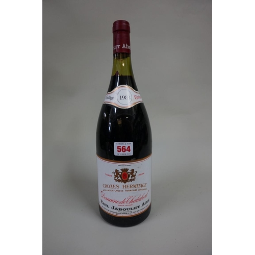 564 - A 150cl bottle of Crozes Hermitage Dom de Thalabert, 1983, Paul Jaboulet Aine. (1)... 