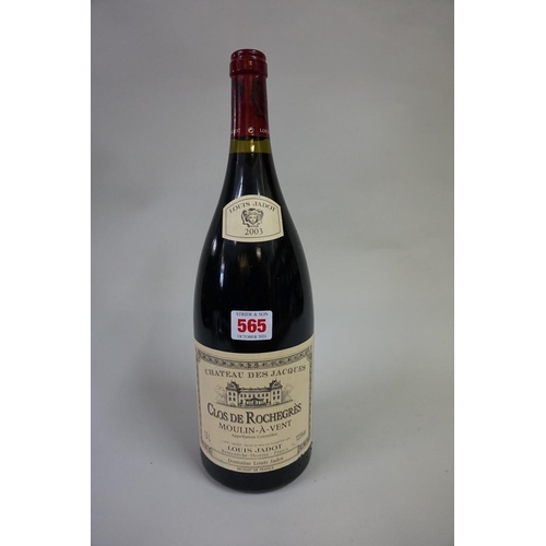 565 - A 150cl bottle of Chateau Moulin-a-Vent Clos de Rochegres, 2003, Dom Louis Jadot. (1)... 