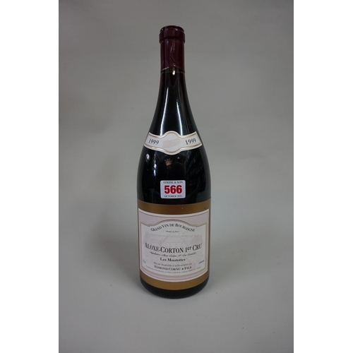 566 - A 150cl bottle of Aloxe Corton 1er Cru Les Moutottes, 1999, Dom Edmond Cornu. (1)... 