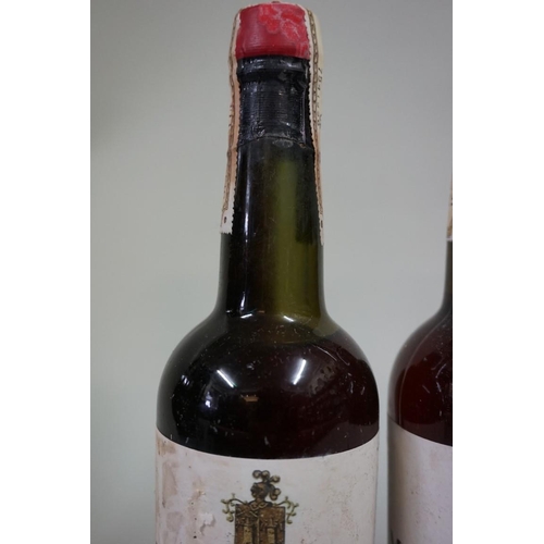 572 - Three half bottles of Tres Cortados Sherry, 1940s bottling, Antonio de la Riva. (3)... 